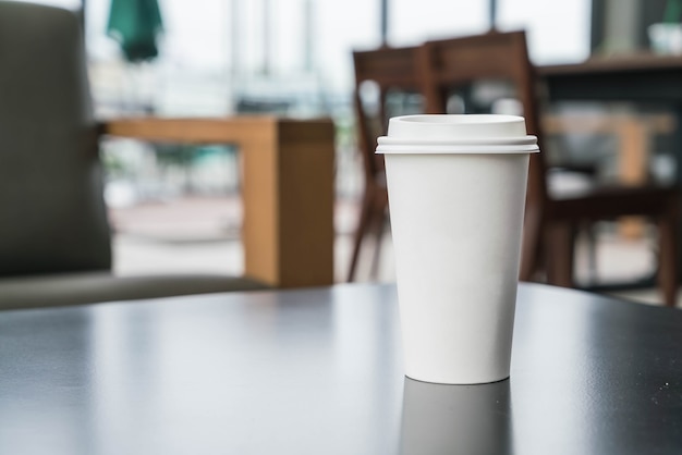 tazza di caffè nella caffetteria