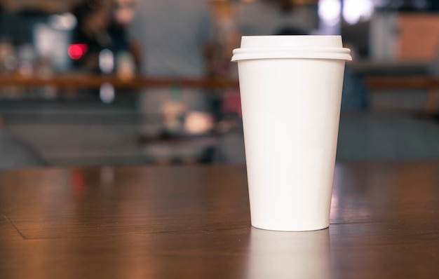 tazza di caffè nella caffetteria