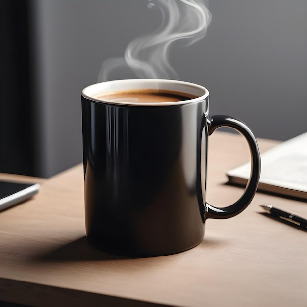 tazza di caffè nera