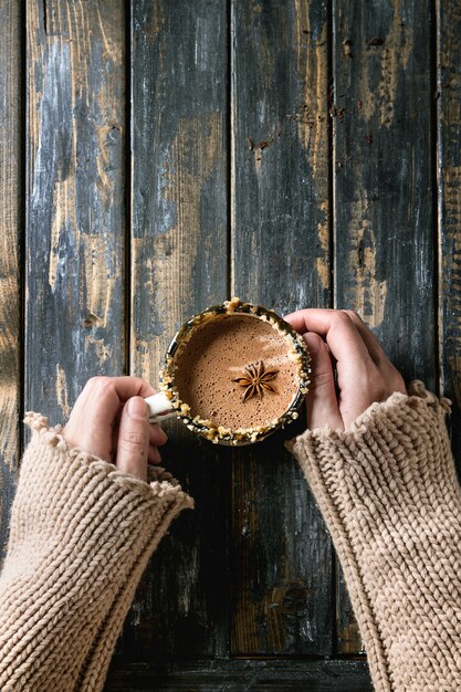 Tazza di cioccolata calda