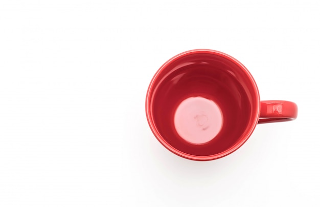 tazza in ceramica rossa