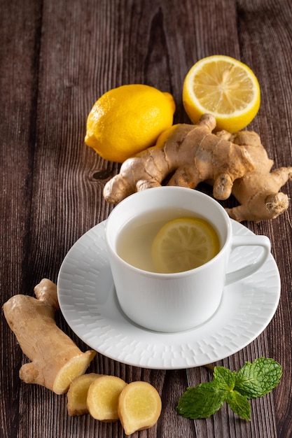 Tè allo zenzero con limone siciliano e menta