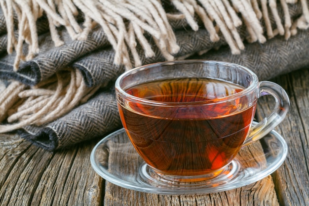 Tè caldo in una fredda giornata d'autunno