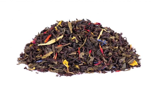 Tè Ceylon nero e verde con fiori secchi