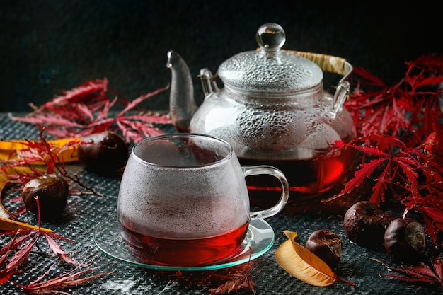 Tè d&#39;autunno ibisco rosso