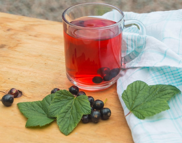 Tè dalle bacche di ribes nero.