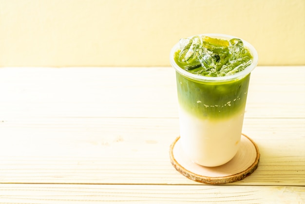 tè verde freddo matcha latte