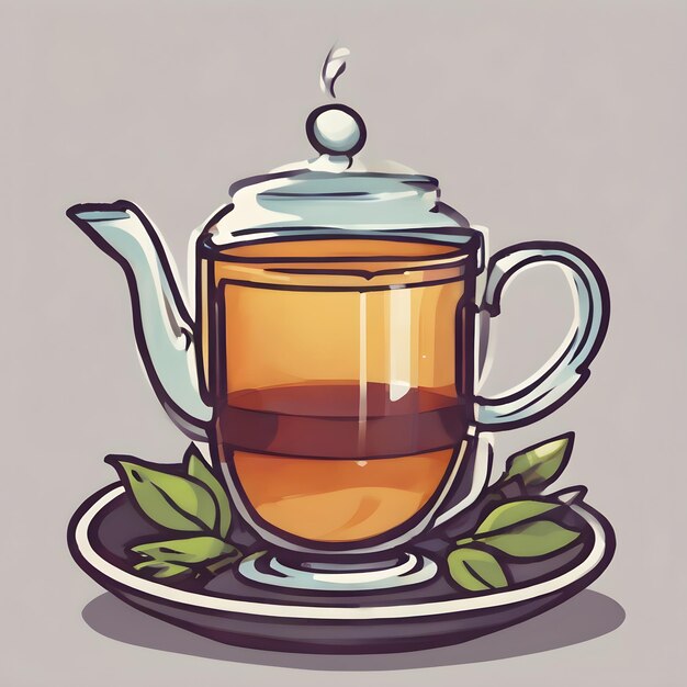Tea Drink Icon cartone animato Molto figo