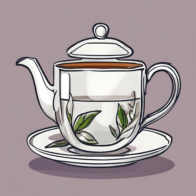 Tea Drink Icon cartone animato Molto figo