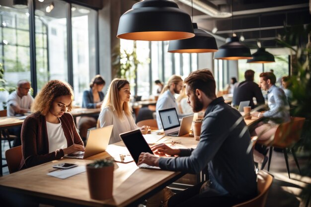 Team di sviluppatori di software che lavorano in ufficio