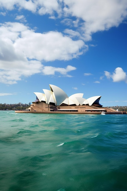 Teatro dell'opera di Sydney dall'acqua