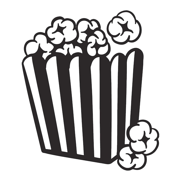 Teatro popcorn png retro illustrazione sfondo trasparente