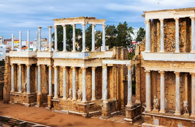 Teatro romano a Merida. Extremadura, Spagna