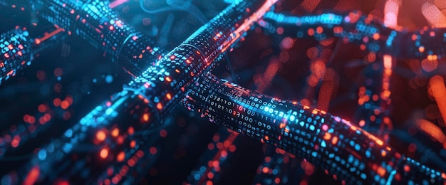 Technology Abstract Blockchain Data Links Technology Abstract Background