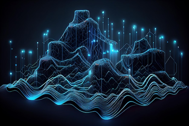 Tecnologia astratta backgroundgenerative ai