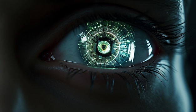 tecnologia creativa dell'occhio olografico digitale