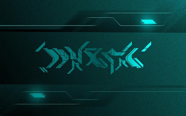 Tecnologia cyberpunk gaming sfondo astratto podio stand piedistallo per la vetrina del prodotto sala futuristica sfondo sci-fi rendering illustrazione 3D