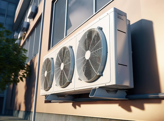 Tecnologia del condizionatore di calore ventilatore di potenza d'aria refrigeratore unità di sfondo elettrica