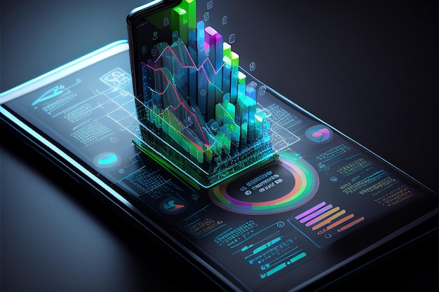 Tecnologia di applicazione con un grafico commerciale