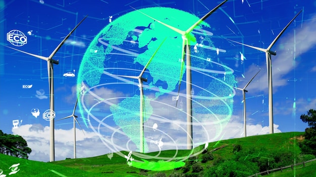 Tecnologia di conservazione ambientale e approccio ESG sostenibile globale