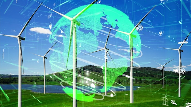 Tecnologia di conservazione ambientale e approccio ESG sostenibile globale