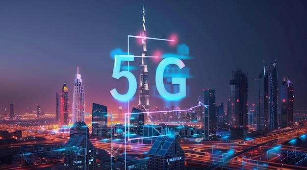 Tecnologia di rete 5G generata da ai