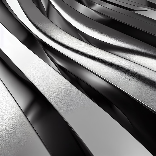 Tecnologia futuristica astratta sfondo in acciaio Design alla moda della superficie metallica