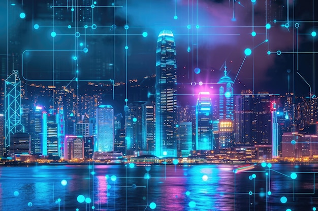 Tecnologia futuristica della valuta criptata del Metaverso di Hong Kong