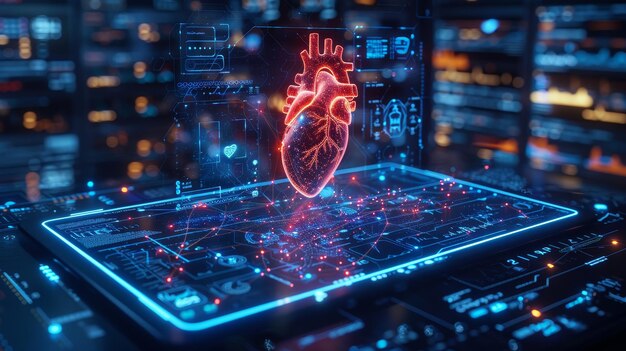 Tecnologia medica per la medicina sanitaria e la telemedicina Telemedicina online Video consultazioni con medici e diagnostiche sanitarie a distanza Cardiologia in una clinica digitale Diagnosis sanitaria a distanza