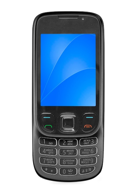 Tecnologia mobile. telefono cellulare moderno isolato su bianco
