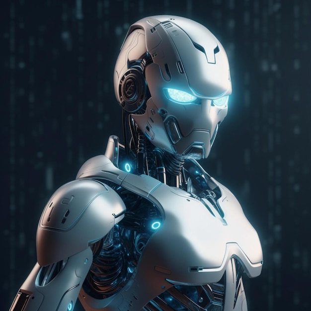 tecnologia realistica dell'immagine del robot AI generativa ai