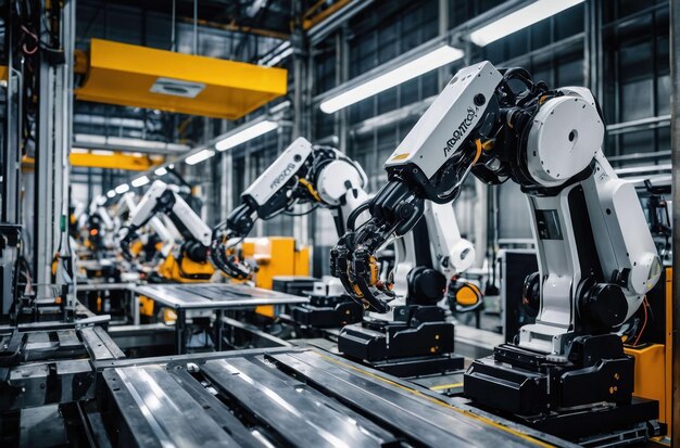 Tecnologia robotica avanzata sulla linea di produzione