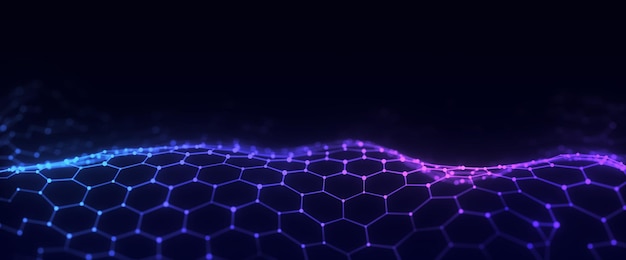 Tecnologia tunnel wireframe su sfondo bianco griglia 3D futuristica