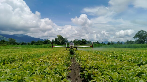 Tecnologie di controllo dei parassiti droni che spruzzano biopesticidi protezione mirata