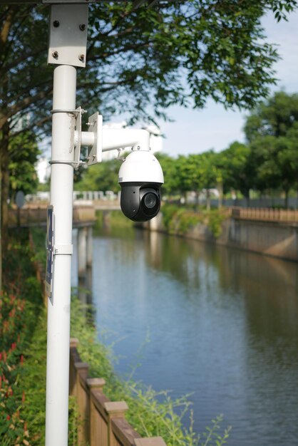 Telecamera di sicurezza CCTV funzionante all'aperto