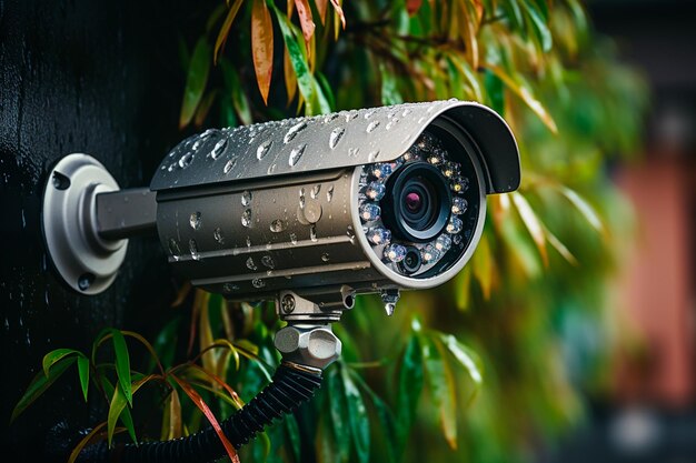 telecamera di sicurezza in una città