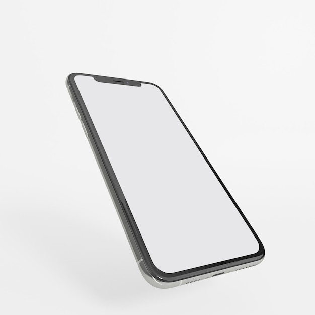 Telefono 11 Vista Sinistra Isolata In Sfondo Bianco