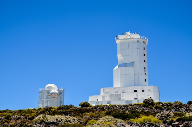 Telescopi dell'Osservatorio Astronomico del Teide a Tenerife, Spagna.