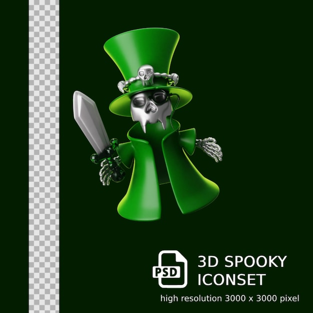 Tema di Halloween con icone 3D