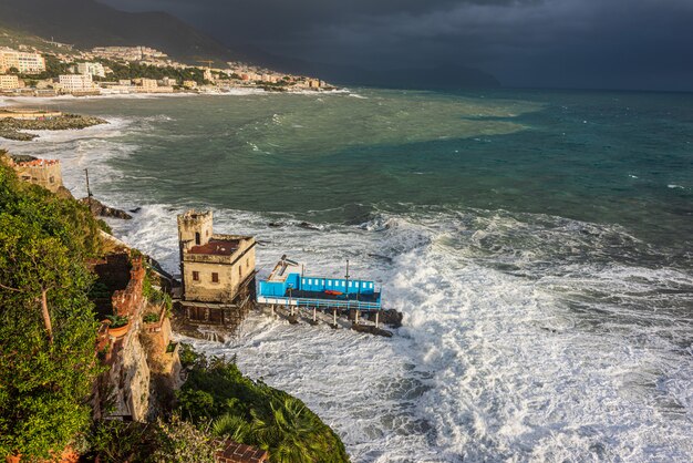 Tempesta costiera in Boccadasse