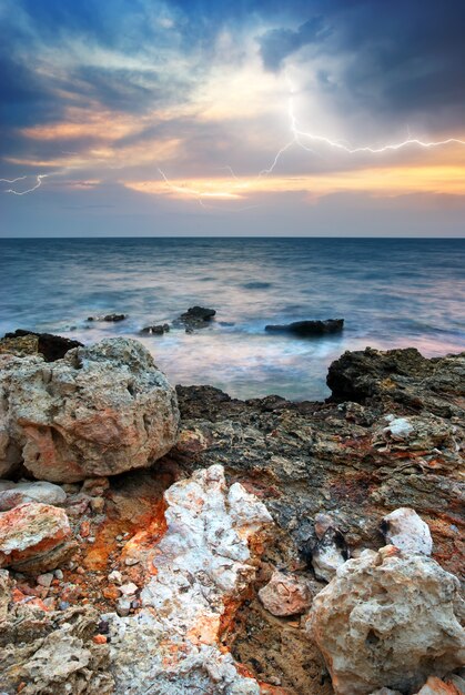 Tempesta di mare.