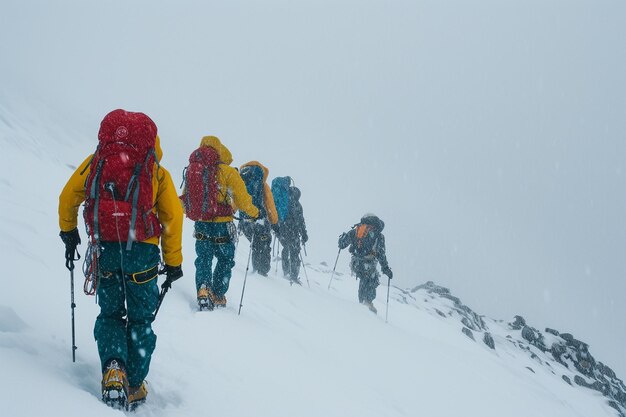 Tempesta di neve dell'ascesa artica