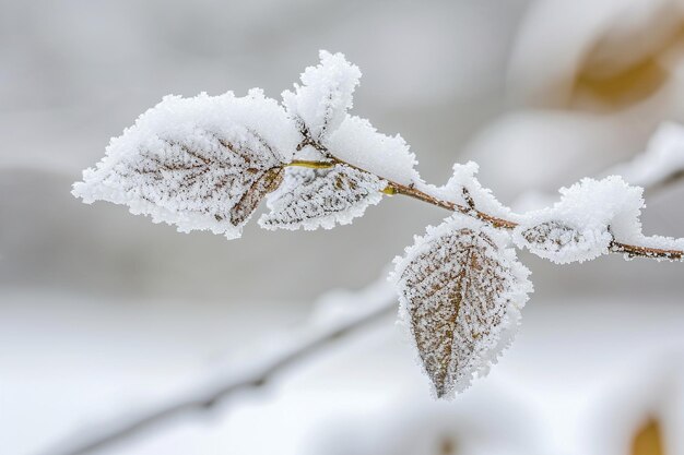 Tempesta di neve gelida in filigrana