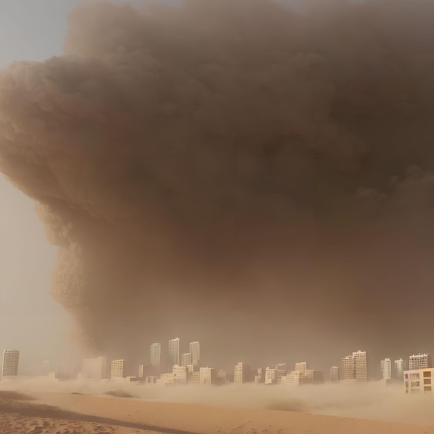 Tempesta di polvere e sabbia sull'arte generativa del deserto di AI