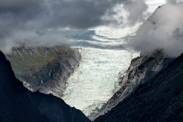 Tempesta sul ghiacciaio Fox