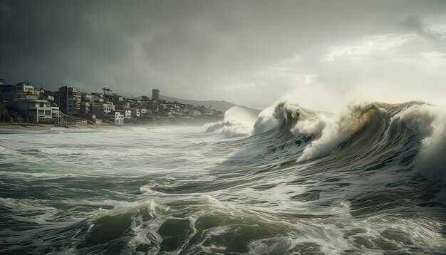 tempesta sull'oceano