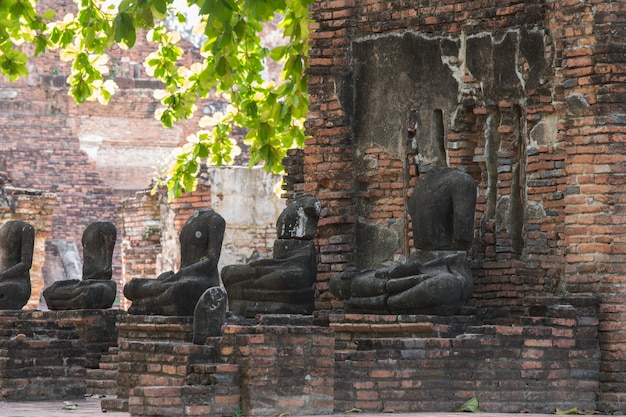 Tempio a Ayutthaya Tailandia