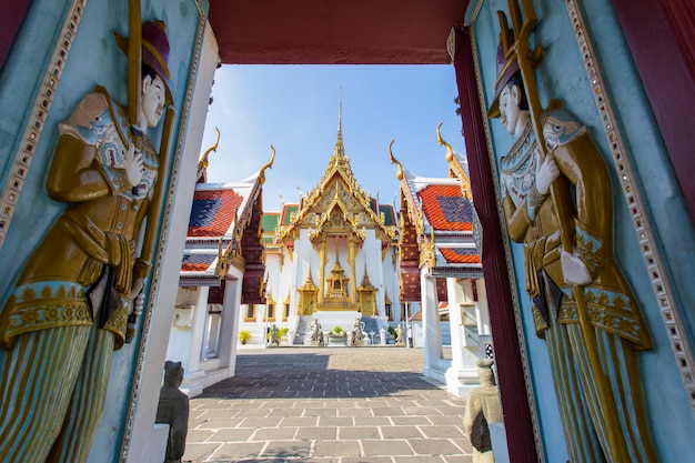 Tempio antico di Wat Phra Kaew a Bangkok Tailandia