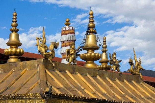 Tempio buddista di Jokhang Lhasa Tibet