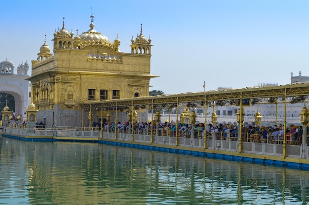 Tempio d'oro Harmandir Sahib ad Amritsar Punjab India